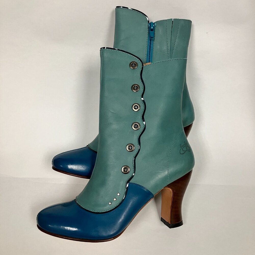 *BRAND NEW!* Fluevog 2017 Miracles ASCENSION, Blue, Size 9.5 (narrow TTS). - Picture 4 of 15